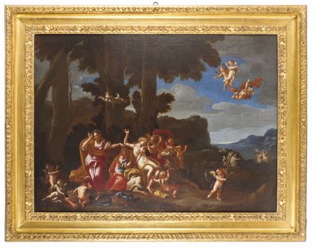  Scuola italiana della seconda met&agrave; del XVII secolo : Il mito d'Europa  - Asta Fotografie, Dipinti e Sculture - Libreria Antiquaria Gonnelli - Casa d'Aste - Gonnelli Casa d'Aste