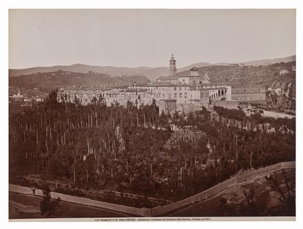 Panorama del convento della Certosa.  - Asta Fotografie, Dipinti e Sculture - Libreria Antiquaria Gonnelli - Casa d'Aste - Gonnelli Casa d'Aste