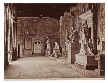 Camposanto. Interno della galleria est.  - Auction Photographs, Paintings and Sculptures - Libreria Antiquaria Gonnelli - Casa d'Aste - Gonnelli Casa d'Aste
