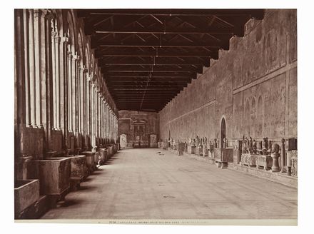 Camposanto. Interno della galleria est.  - Auction Photographs, Paintings and Sculptures - Libreria Antiquaria Gonnelli - Casa d'Aste - Gonnelli Casa d'Aste
