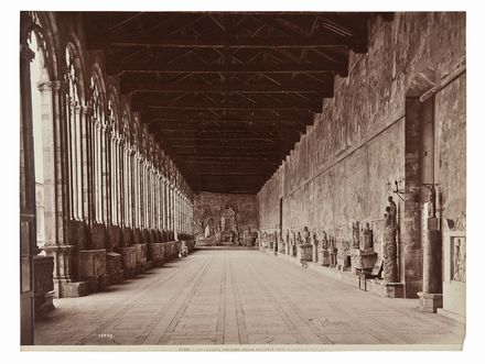 Camposanto. Interno della galleria est.  - Auction Photographs, Paintings and Sculptures - Libreria Antiquaria Gonnelli - Casa d'Aste - Gonnelli Casa d'Aste