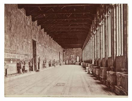 Camposanto. Interno della galleria est.  - Auction Photographs, Paintings and Sculptures - Libreria Antiquaria Gonnelli - Casa d'Aste - Gonnelli Casa d'Aste