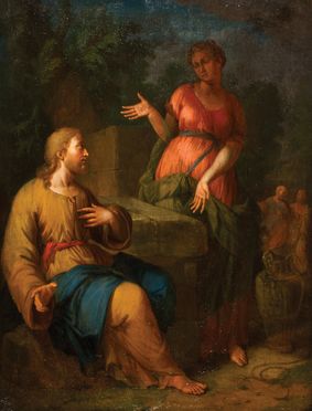  Flemish school, 17th century : Samaritana al pozzo  - Auction Photographs, Paintings and Sculptures - Libreria Antiquaria Gonnelli - Casa d'Aste - Gonnelli Casa d'Aste