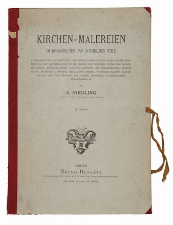  Niedling A. : Kirchen-Malereien im Romanischen und Gothischen stile ... Architettura  - Auction BOOKS, MANUSCRIPTS AND AUTOGRAPHS - Libreria Antiquaria Gonnelli - Casa d'Aste - Gonnelli Casa d'Aste