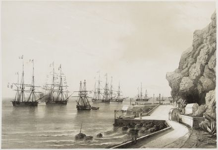  Durand-Brager Henri : Sainte-Helene. Translation du ercueil de L&acute;Empereur Napoleon a bord de la fr&eacute;gate La Belle-Poule. Histoire et vues pittoresque de tous les sites de l&acute;Isle se rattachant au M&eacute;morial de Sainte-Helene ...  - Asta Libri, Manoscritti e Autografi - Libreria Antiquaria Gonnelli - Casa d'Aste - Gonnelli Casa d'Aste