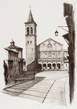  Folco Cianfanelli : Spoleto magica. 12 visioni spoletine.  - Auction Prints and Drawings - Libreria Antiquaria Gonnelli - Casa d'Aste - Gonnelli Casa d'Aste