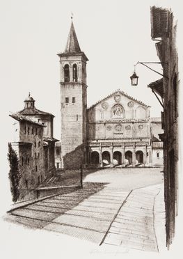  Folco Cianfanelli : Spoleto magica. 12 visioni spoletine.  - Asta Stampe e Disegni - Libreria Antiquaria Gonnelli - Casa d'Aste - Gonnelli Casa d'Aste