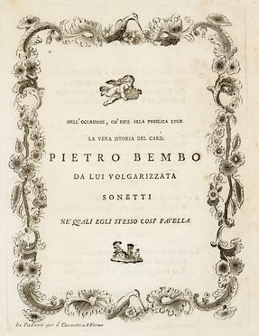  Bembo Pietro : Dalla istoria viniziana [...] da lui volgarizzata libri dodici ora per la prima volta secondo l'originale pubblicati. Tomo primo [-secondo]. Letteratura italiana, Letteratura  Francesco Bartolozzi  (Firenze, 1728 - Lisbona, 1815)  - Auction BOOKS, MANUSCRIPTS AND AUTOGRAPHS - Libreria Antiquaria Gonnelli - Casa d'Aste - Gonnelli Casa d'Aste