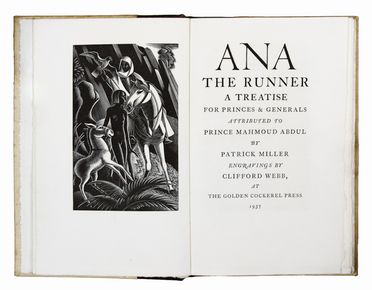 Miller Patrick : Ana the runner. A treatise for prince & generals. Letteratura inglese, Letteratura  Clifford Webb, Hartnoll Phyllis  (22/09/1906, )  - Auction BOOKS, MANUSCRIPTS AND AUTOGRAPHS - Libreria Antiquaria Gonnelli - Casa d'Aste - Gonnelli Casa d'Aste