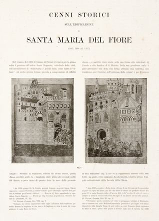  Del Moro Luigi : La facciata di S. Maria del Fiore. Illutrazione storico e artistica.  - Asta Libri, Manoscritti e Autografi - Libreria Antiquaria Gonnelli - Casa d'Aste - Gonnelli Casa d'Aste