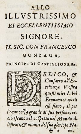  Assandri Giovanni Battista : Della economica, overo Disciplina domestica ... Costume e moda, Arte  - Auction BOOKS, MANUSCRIPTS AND AUTOGRAPHS - Libreria Antiquaria Gonnelli - Casa d'Aste - Gonnelli Casa d'Aste