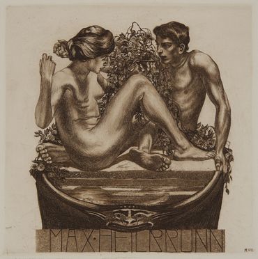  Alois Kolb  (Vienna, 1875 - Lipsia, 1942) : Due ex libris.  - Auction Prints and Drawings - Libreria Antiquaria Gonnelli - Casa d'Aste - Gonnelli Casa d'Aste