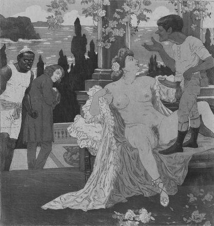  Franz Von Bayros (detto Choisy Le Conin)  (Agram, 1866 - Vienna, 1924) : Serie di tavole erotiche da Die Bonbonni&egrave;re  Emil Sartori  - Asta Stampe e Disegni - Libreria Antiquaria Gonnelli - Casa d'Aste - Gonnelli Casa d'Aste