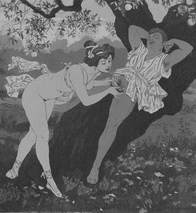  Franz Von Bayros (detto Choisy Le Conin)  (Agram, 1866 - Vienna, 1924) : Serie di tavole erotiche da Die Bonbonni&egrave;re  Emil Sartori  - Asta Stampe e Disegni - Libreria Antiquaria Gonnelli - Casa d'Aste - Gonnelli Casa d'Aste