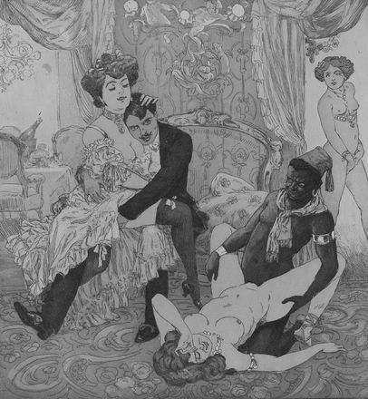  Franz Von Bayros (detto Choisy Le Conin)  (Agram, 1866 - Vienna, 1924) : Serie di tavole erotiche da Die Bonbonni&egrave;re  Emil Sartori  - Asta Stampe e Disegni - Libreria Antiquaria Gonnelli - Casa d'Aste - Gonnelli Casa d'Aste