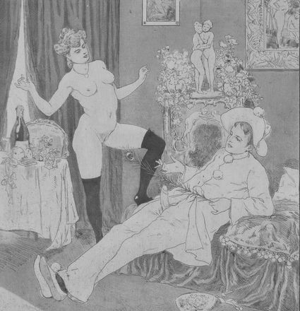  Franz Von Bayros (detto Choisy Le Conin)  (Agram, 1866 - Vienna, 1924) : Serie di tavole erotiche da Die Bonbonni&egrave;re  Emil Sartori  - Asta Stampe e Disegni - Libreria Antiquaria Gonnelli - Casa d'Aste - Gonnelli Casa d'Aste