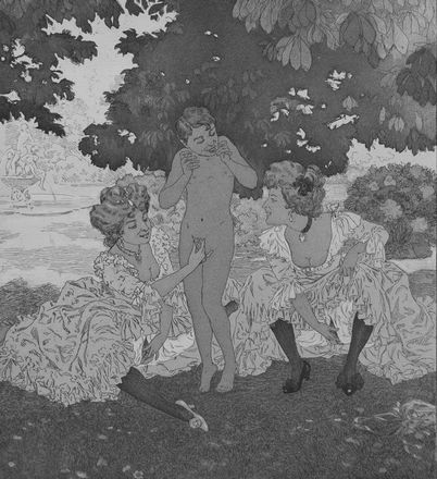  Franz Von Bayros (detto Choisy Le Conin)  (Agram, 1866 - Vienna, 1924) : Serie di tavole erotiche da Die Bonbonni&egrave;re  Emil Sartori  - Asta Stampe e Disegni - Libreria Antiquaria Gonnelli - Casa d'Aste - Gonnelli Casa d'Aste