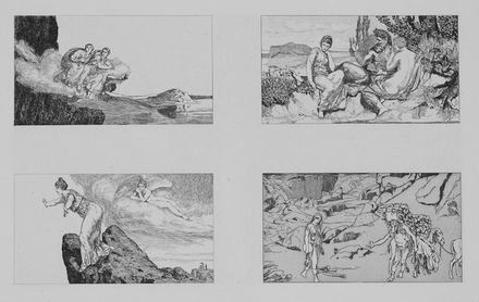  Max Klinger  (Lipsia, 1857 - Grossjena, 1920) : Otto tavole da Amore e Psiche.  - Auction Prints and Drawings - Libreria Antiquaria Gonnelli - Casa d'Aste - Gonnelli Casa d'Aste