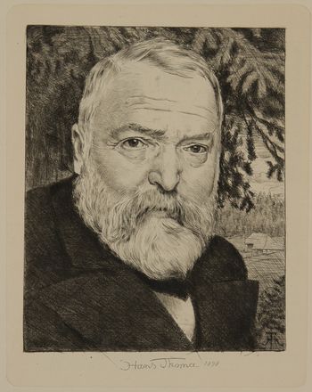  Hans Thoma  (Bernau, 1839 - Karlsruhe, 1924) : Fünf radierungen von Hans Thoma.  - Asta Stampe e Disegni - Libreria Antiquaria Gonnelli - Casa d'Aste - Gonnelli Casa d'Aste