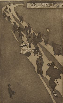  Eugen Kirchner  (Germania, 1865 - 1938) : November.  Hans Unger  (Bautzen, 1872 - 1936)  - Asta Stampe e Disegni - Libreria Antiquaria Gonnelli - Casa d'Aste - Gonnelli Casa d'Aste