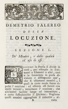  Demetrius Phalereus : Della locuzione tradotto dal greco in toscano da Marcello Adriani il giovane... Neolatini, Storia locale, Letteratura, Storia, Diritto e Politica  Marcello Adriani  - Auction BOOKS, MANUSCRIPTS AND AUTOGRAPHS - Libreria Antiquaria Gonnelli - Casa d'Aste - Gonnelli Casa d'Aste