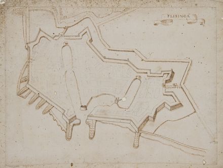  Scuola olandese del XVIXVII secolo : Vedute di città olandesi fortificate.  - Asta Stampe e Disegni - Libreria Antiquaria Gonnelli - Casa d'Aste - Gonnelli Casa d'Aste