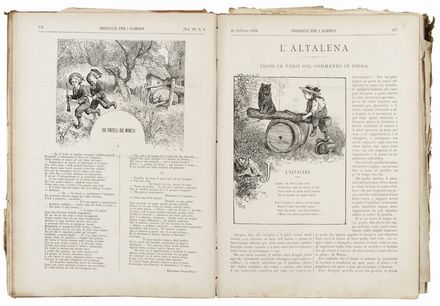 Giornale per i bambini. Illustrati per l'infanzia, Letteratura italiana, Letteratura, Letteratura  - Auction BOOKS, MANUSCRIPTS AND AUTOGRAPHS - Libreria Antiquaria Gonnelli - Casa d'Aste - Gonnelli Casa d'Aste