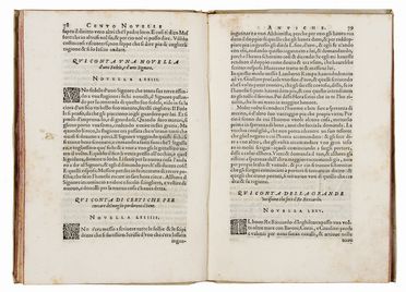 Libro di novelle, et di bel parlar gentile. Nel qual si contengono Cento Novelle altravolta mandate fuori da messer Carlo Gualteruzzi da Fano. Di nuovo ricorrette...  Carlo Gualteruzzi  ( - ca. 1577, ), Vincenzo Borghini  - Asta Libri, Manoscritti e Autografi - Libreria Antiquaria Gonnelli - Casa d'Aste - Gonnelli Casa d'Aste