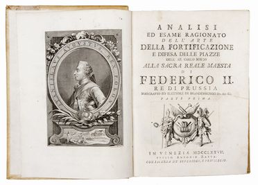  Borgo Carlo : Analisi ed esame ragionato dell?arte della fortificazione e difesa delle piazze [...] parte prima [-seconda]..  - Asta Libri, Manoscritti e Autografi - Libreria Antiquaria Gonnelli - Casa d'Aste - Gonnelli Casa d'Aste