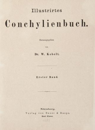  Kobelt Wilhelm : Illustrirtes Conchylienbuch.  - Asta Libri, Manoscritti e Autografi - Libreria Antiquaria Gonnelli - Casa d'Aste - Gonnelli Casa d'Aste