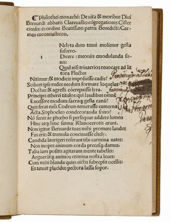  Bernardus Claravallensis : Opuscula Divi Bernardi Abbatis Clarevallensis. Incunabolo, Religione, Collezionismo e Bibiografia  - Auction BOOKS, MANUSCRIPTS AND AUTOGRAPHS - Libreria Antiquaria Gonnelli - Casa d'Aste - Gonnelli Casa d'Aste