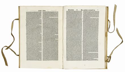  Del Garbo Tommaso : Summa medicinalis accuratissime revista et emendata: ac nunc primo quidem diligenter impressa. Tractatus eiusdem de restauratione humidi radicalis. Tractatusquae eiusdem de reductione medicinarum ad actum.  - Asta Libri, Manoscritti e Autografi - Libreria Antiquaria Gonnelli - Casa d'Aste - Gonnelli Casa d'Aste