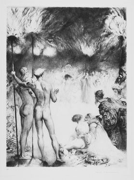  Henri H�ran [pseud. di Herrmann Paul]  (Monaco di Baviera, 1864 - Berlino, 1940) : Sechs Katnadelarbeiten zu Salome.  - Asta Stampe e Disegni - Libreria Antiquaria Gonnelli - Casa d'Aste - Gonnelli Casa d'Aste