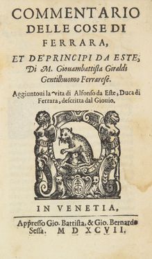  Guarini Marc'Antonio : Compendio historico dell'origine, accrescimento, e prerogative delle Chiese, e luoghi pij della citta, e diocesi di Ferrara....  - Asta Manoscritti, Incunaboli, Autografi e Libri a stampa - Libreria Antiquaria Gonnelli - Casa d'Aste - Gonnelli Casa d'Aste