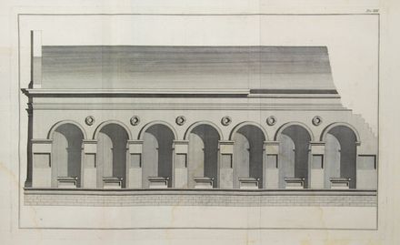  Nardi Luigi : Descrizione antiquario-architettonica con rami dell'Arco di Augusto, Ponte di Tiberio e Tempio malatestiano di Rimino.  Antonio Visentini  (Venezia, 1688 - 1782)  - Asta Manoscritti, Incunaboli, Autografi e Libri a stampa - Libreria Antiquaria Gonnelli - Casa d'Aste - Gonnelli Casa d'Aste