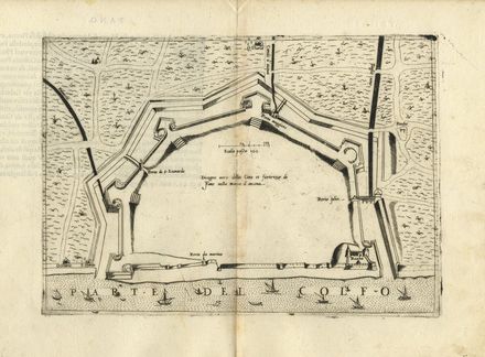  Ballino Giulio : Due vedute di Civitella (del Tronto) e Fano.  - Asta Stampe, disegni, carte geografiche e vedute - Libreria Antiquaria Gonnelli - Casa d'Aste - Gonnelli Casa d'Aste