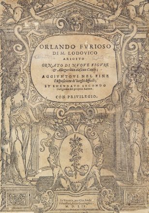  Ariosto Ludovico : Cinque Canti di un nuovo libro [...] i quali seguono la materia del Furioso...  - Asta Manoscritti, Incunaboli, Autografi e Libri a stampa - Libreria Antiquaria Gonnelli - Casa d'Aste - Gonnelli Casa d'Aste