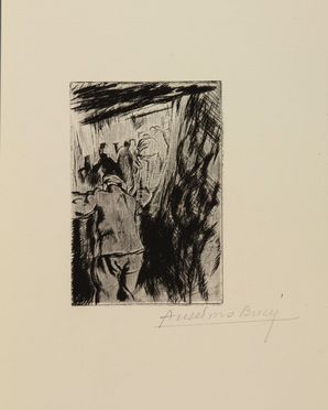  Anselmo Bucci  (Fossombrone, 1887 - Monza, 1955) : Croquis du Front Italien. 50 pointes s&eacute;ches documentaires par Anselmo Bucci. Avec pr&eacute;face de l'artiste en Italien et en Fran&ccedil;ais. En quatre album.  - Asta Stampe, disegni, carte geografiche e vedute - Libreria Antiquaria Gonnelli - Casa d'Aste - Gonnelli Casa d'Aste