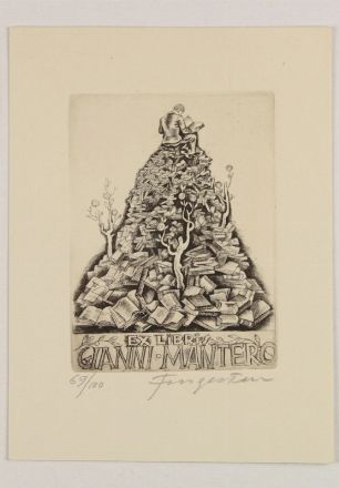  Michel Fingesten  (Buczkowitz, 1883 - Cerisano, 1943) : Tre ex libris.  - Auction Prints, Drawings, Maps and Views - Libreria Antiquaria Gonnelli - Casa d'Aste - Gonnelli Casa d'Aste