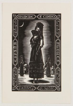  Italo Zetti  (Firenze, 1913 - Casore del Monte, 1978) : Otto ex libris.  - Asta Stampe, disegni, carte geografiche e vedute - Libreria Antiquaria Gonnelli - Casa d'Aste - Gonnelli Casa d'Aste