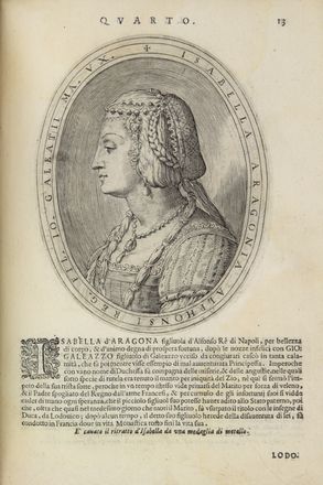  Giovio Paolo : Le vite de i dodici Visconti che signoreggiarono Milano [...] tradotte da Lodovico Domenichi... Storia locale, Biografia, Storia, Diritto e Politica, Storia, Diritto e Politica  Lodovico Domenichi, Paolo Bianchi Giovanni, Giovan Battista Crespi (detto il Cerano)  (Romagnano Sesia, 1573 - Milano, 1632), Antonio Campo, Agostino Carracci  (Bologna, 1557 - Parma, 1602)  - Auction Manuscripts, Incunabula, Autographs and Printed Books - Libreria Antiquaria Gonnelli - Casa d'Aste - Gonnelli Casa d'Aste