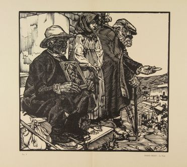  Stanis Dessy  (Arzana, 1900 - Sassari, 1986) : Cinque xilografie da L'Eroica.  - Asta Stampe, disegni, carte geografiche e vedute - Libreria Antiquaria Gonnelli - Casa d'Aste - Gonnelli Casa d'Aste