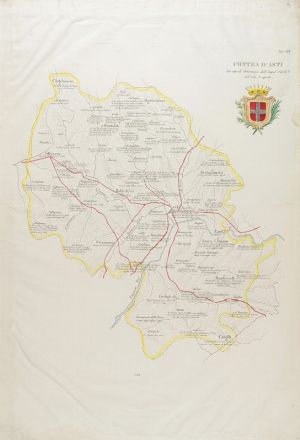  Litta Pompeo : Sei carte geografiche dalle 'Famiglie celebri d'Italia' (fascicolo sul Piemonte).  - Asta Stampe, disegni, carte geografiche e vedute - Libreria Antiquaria Gonnelli - Casa d'Aste - Gonnelli Casa d'Aste