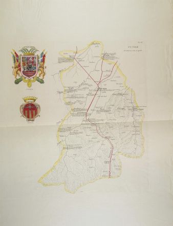  Litta Pompeo : Sei carte geografiche dalle 'Famiglie celebri d'Italia' (fascicolo sul Piemonte).  - Asta Stampe, disegni, carte geografiche e vedute - Libreria Antiquaria Gonnelli - Casa d'Aste - Gonnelli Casa d'Aste