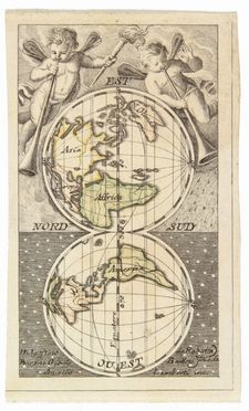 da Rabatta Agostino, de Baillou Giovanni : Mappamondo.  Aniello Lamberti  (Napoli,  - Firenze ?, )  - Asta Stampe, disegni, carte geografiche e vedute - Libreria Antiquaria Gonnelli - Casa d'Aste - Gonnelli Casa d'Aste