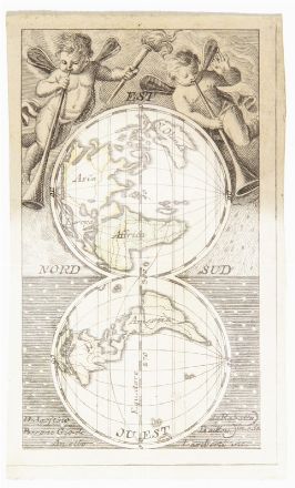  da Rabatta Agostino, de Baillou Giovanni : Mappamondo.  Aniello Lamberti  (Napoli,  - Firenze ?, )  - Asta Stampe, disegni, carte geografiche e vedute - Libreria Antiquaria Gonnelli - Casa d'Aste - Gonnelli Casa d'Aste