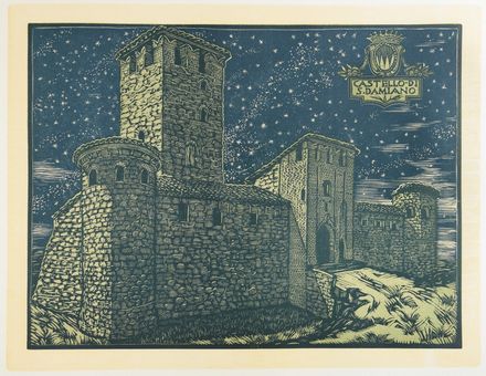  Dario Neri  (Murlo, 1895 - Milano, 1958) : Castelli piacentini. Trenta xilografie di Dario Neri.  - Asta Stampe, disegni, carte geografiche e vedute - Libreria Antiquaria Gonnelli - Casa d'Aste - Gonnelli Casa d'Aste