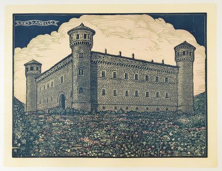  Dario Neri  (Murlo, 1895 - Milano, 1958) : Castelli piacentini. Trenta xilografie di Dario Neri.  - Asta Stampe, disegni, carte geografiche e vedute - Libreria Antiquaria Gonnelli - Casa d'Aste - Gonnelli Casa d'Aste