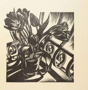  Aldo Patocchi  (Basilea, 1907 - Lugano, 1986) : 11 Nature Morte in Xilografia.  - Asta Stampe, disegni, carte geografiche e vedute - Libreria Antiquaria Gonnelli - Casa d'Aste - Gonnelli Casa d'Aste