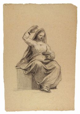  Alessandro Guardassoni  (Bologna, 1819 - 1881) : Due allegorie di virtù.  - Asta Stampe, disegni, carte geografiche e vedute - Libreria Antiquaria Gonnelli - Casa d'Aste - Gonnelli Casa d'Aste